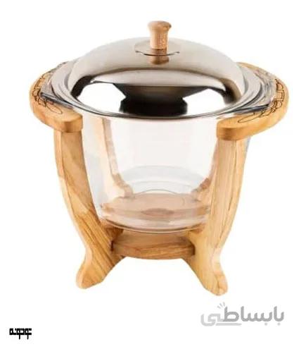 سوپ خوری روشن طرح دار (چوب رابر)کد420