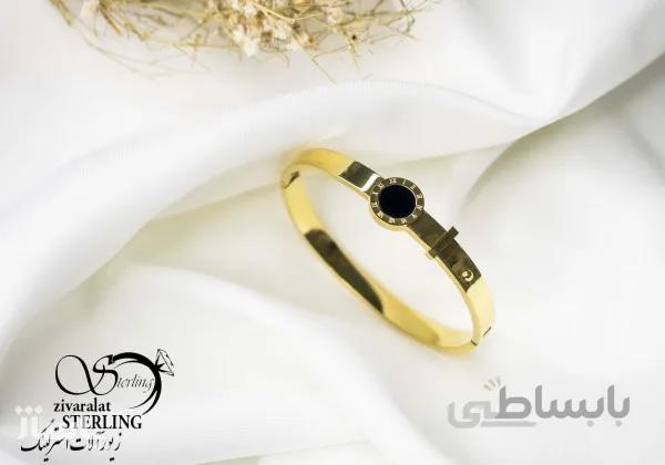 دستبند النگویی استیل زنانه کد 6014 کد 703607
