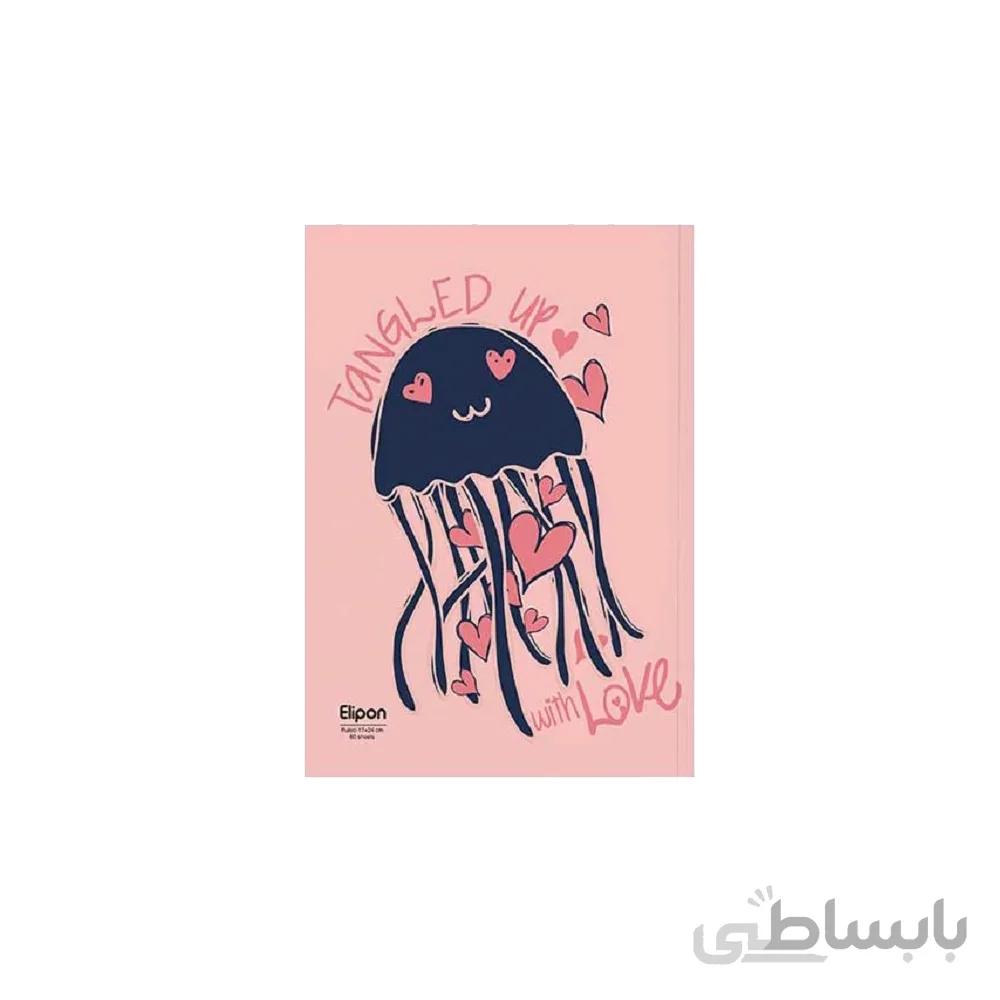 دفتر مشق 60 برگ ته چسب الیپون کد 2201242