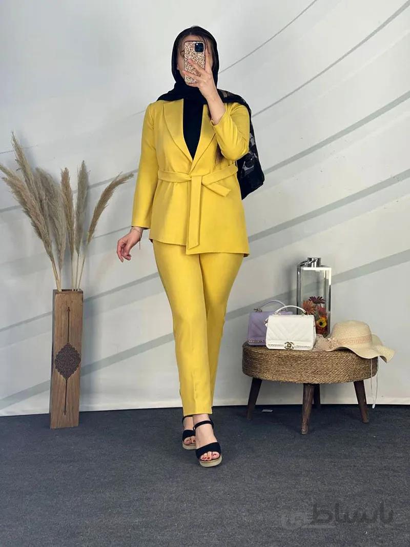 مدل مانتو شلوار زنانه ست بهاره کد 1737
