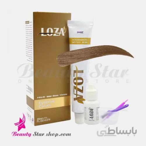 کیت رنگ ابرو بلوند طلایی متوسط شماره 7.3 LOZA حجم 20 میلی لیتر