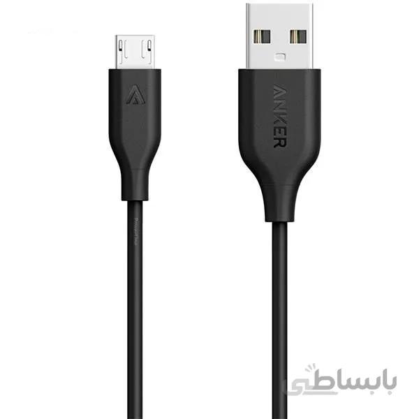 کابل تبدیل USB به microUSB انکر مدل A8134 PowerLine طول 3 متر ا Anker A8134 PowerLine USB To microUSB Cable 3m