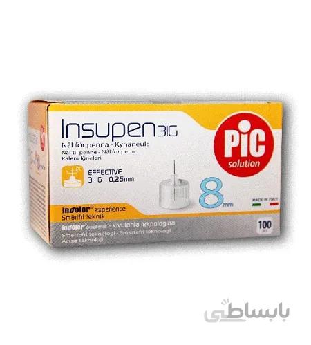سر سوزن انسولین پیک 8 میل 5 عددی