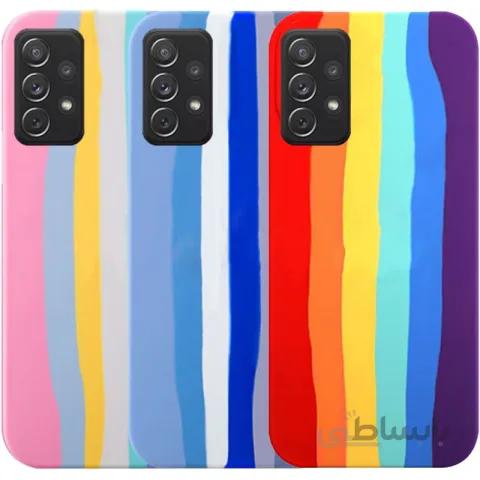 قاب سیلیکونی گوشی سامسونگ Samsung Galaxy A32 4G مدل رنگین کمانی (ویتنامی اصل)