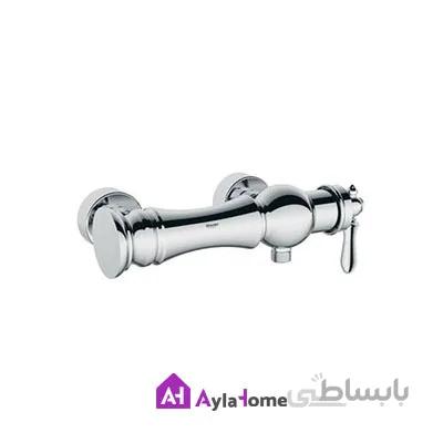 شیر توالت شودر مدل بیزانس کروم مات