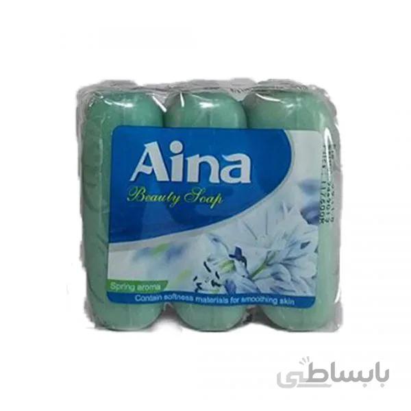 صابون دستشویی 75 گرمی 3 عددی آینا ( آبی )