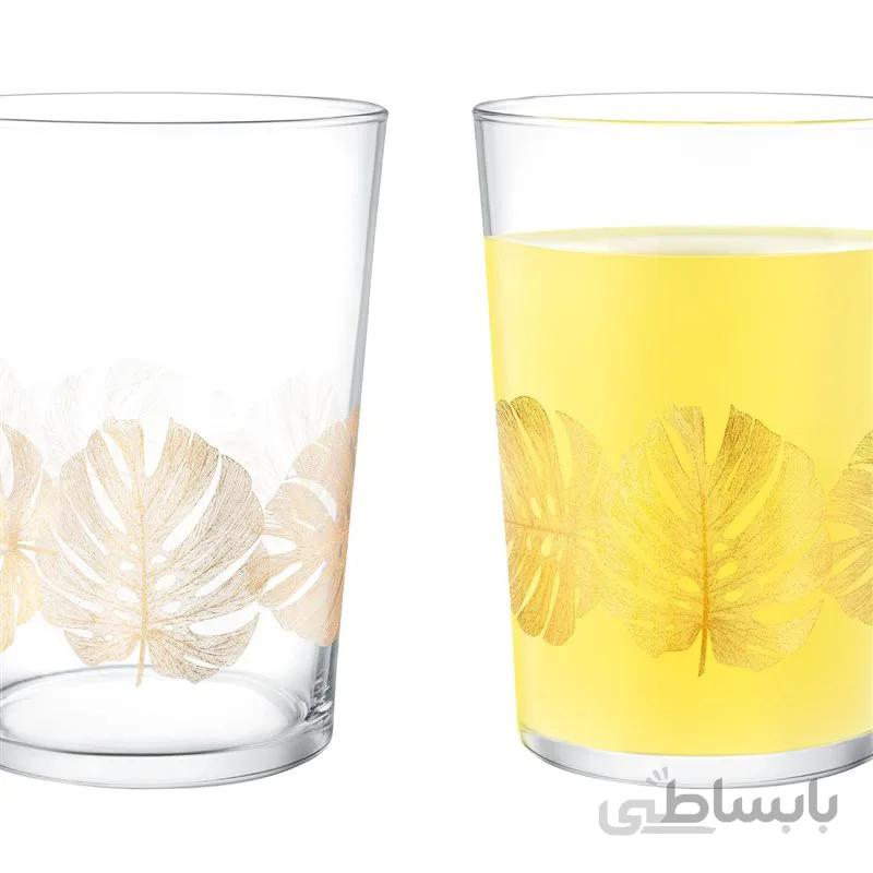 لیوان مدل Pierretta Leaves 510 ml بسته 4 عددی مادام کوکو
