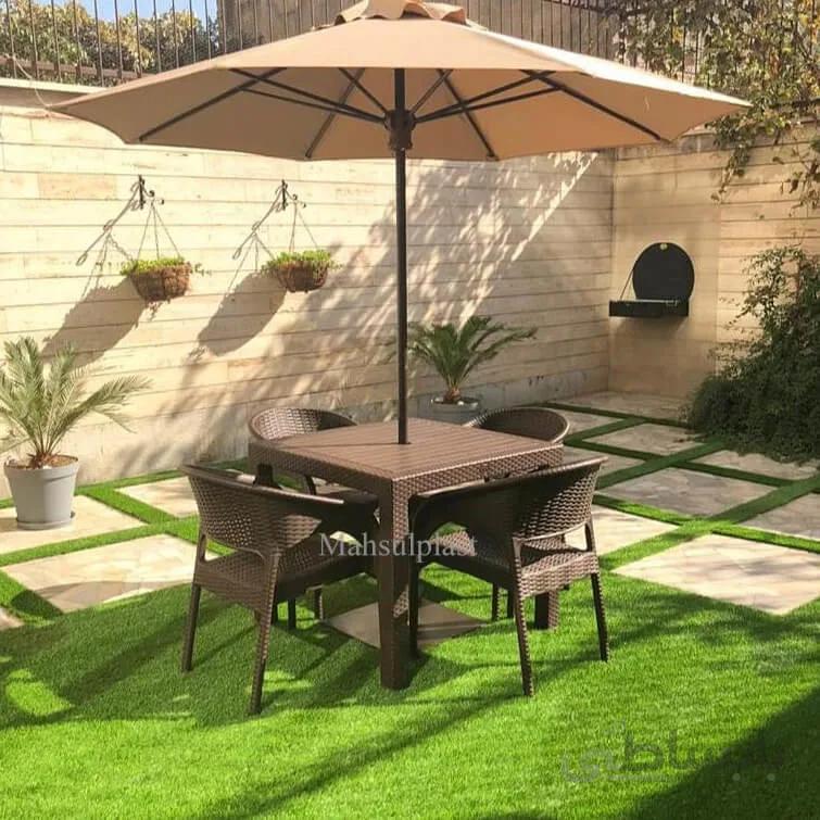 چتر قطر 4 متر با پایه فلزی
