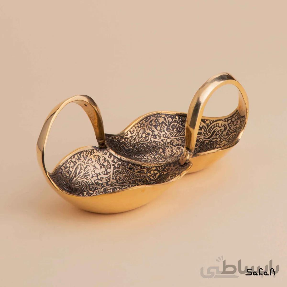 اردورخوری برنجی طلایی مدل قو خفته حبیب