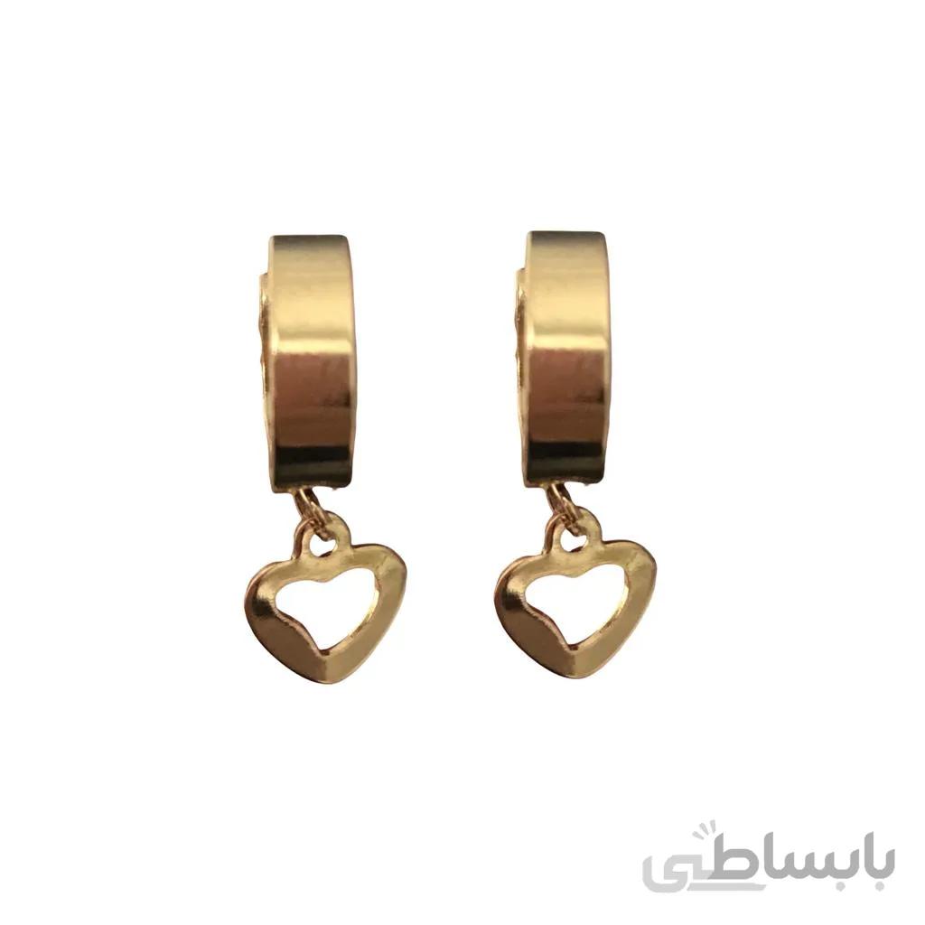 گوشواره استیل دخترانه آویز دار