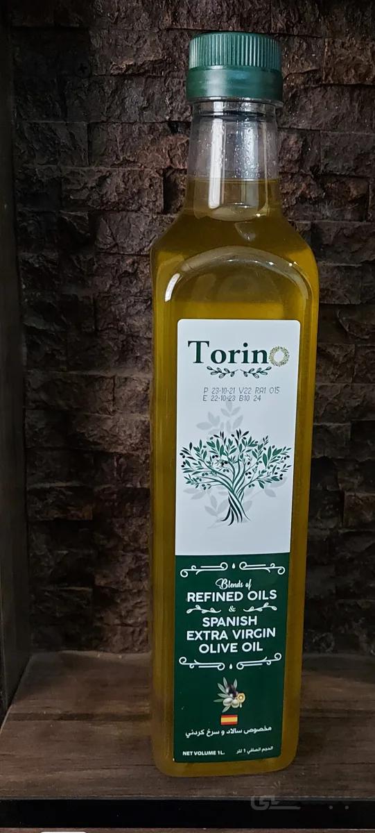 روغن زیتون مخصوص سالاد و سرخ کردنی یک لیتری تورینو torino