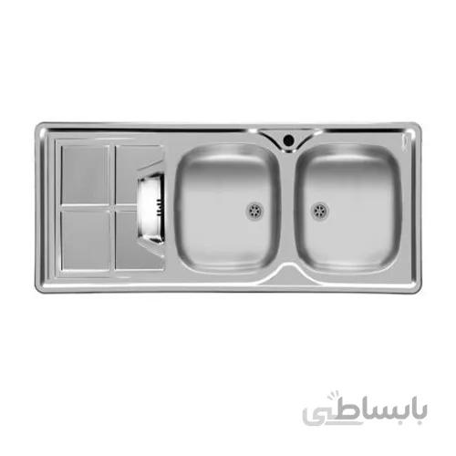 سینک ظرفشویی توکار اخوان ا Akhavan Double Bowl Sink 161