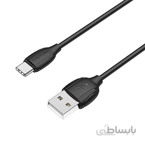 کابل تبدیل USB به Type-C بروفون مدل BX19 طول 1 متر