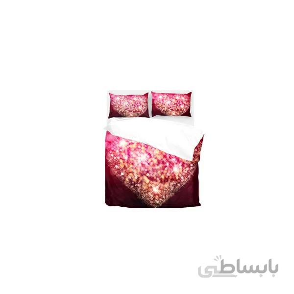 ست لحاف دو نفره ۶ تکه سه بعدی king size -طرح shining heart