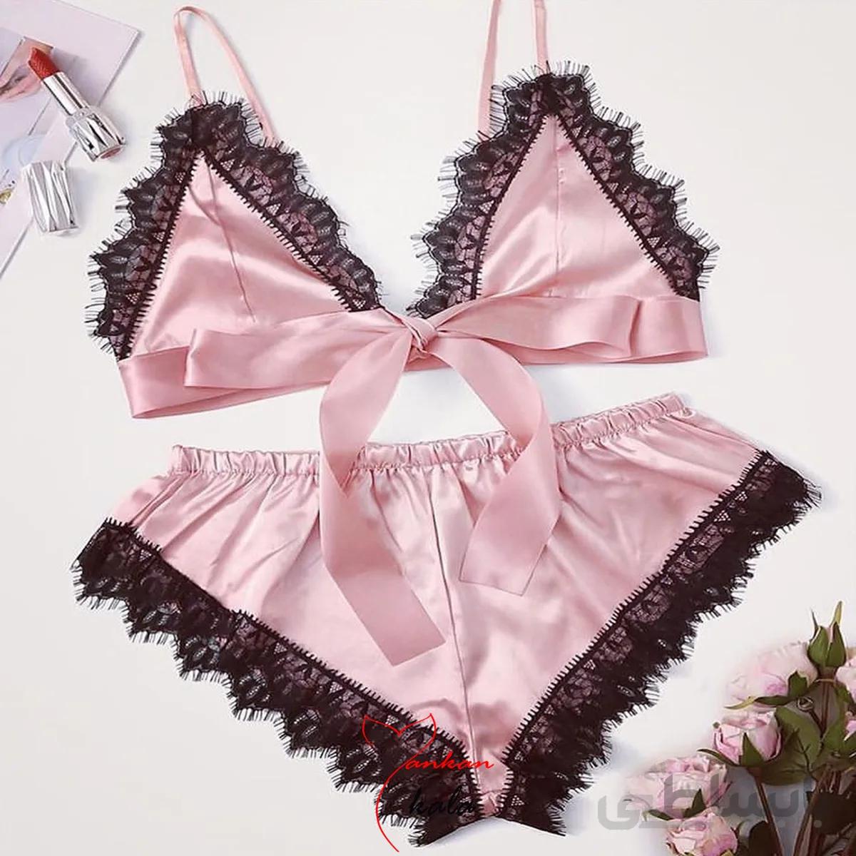 لباس خواب ساتن کد 172 ا Satin pajamas code 172
