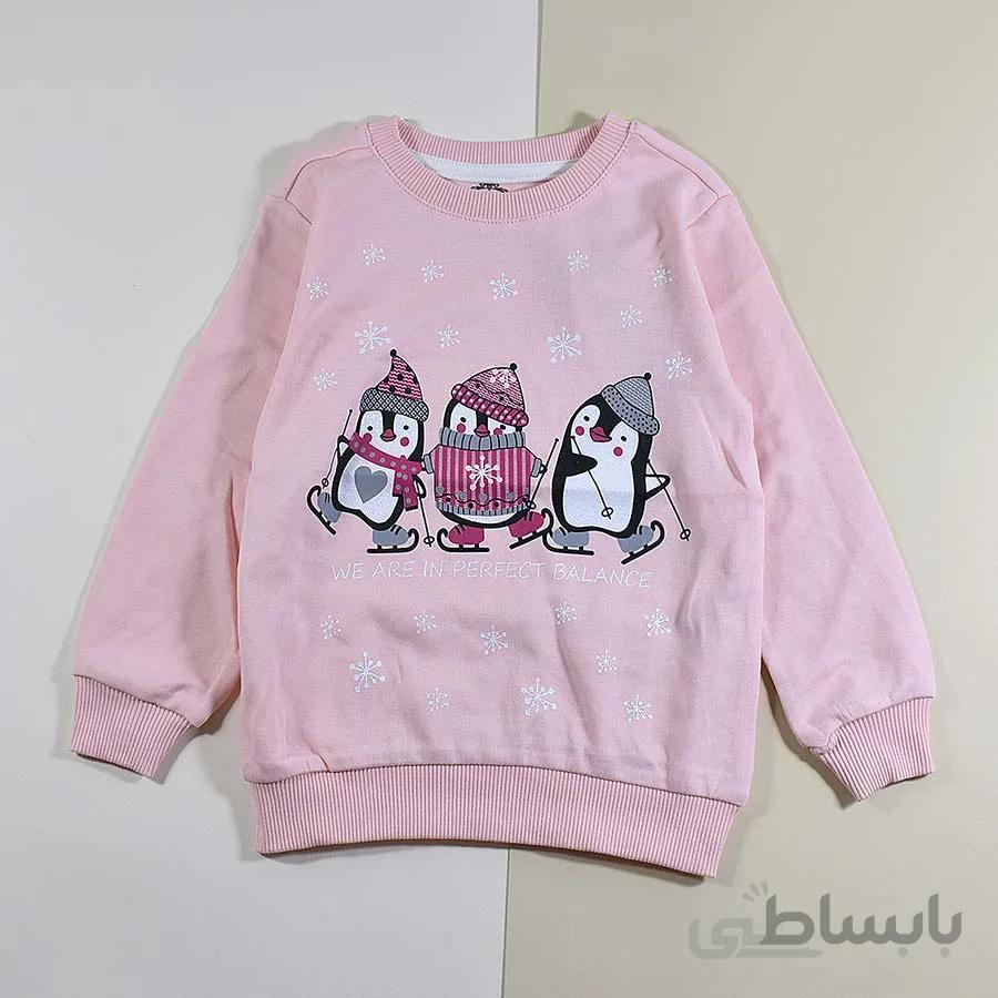 تیشرت دخترانه سه پنگوئن کد 2245