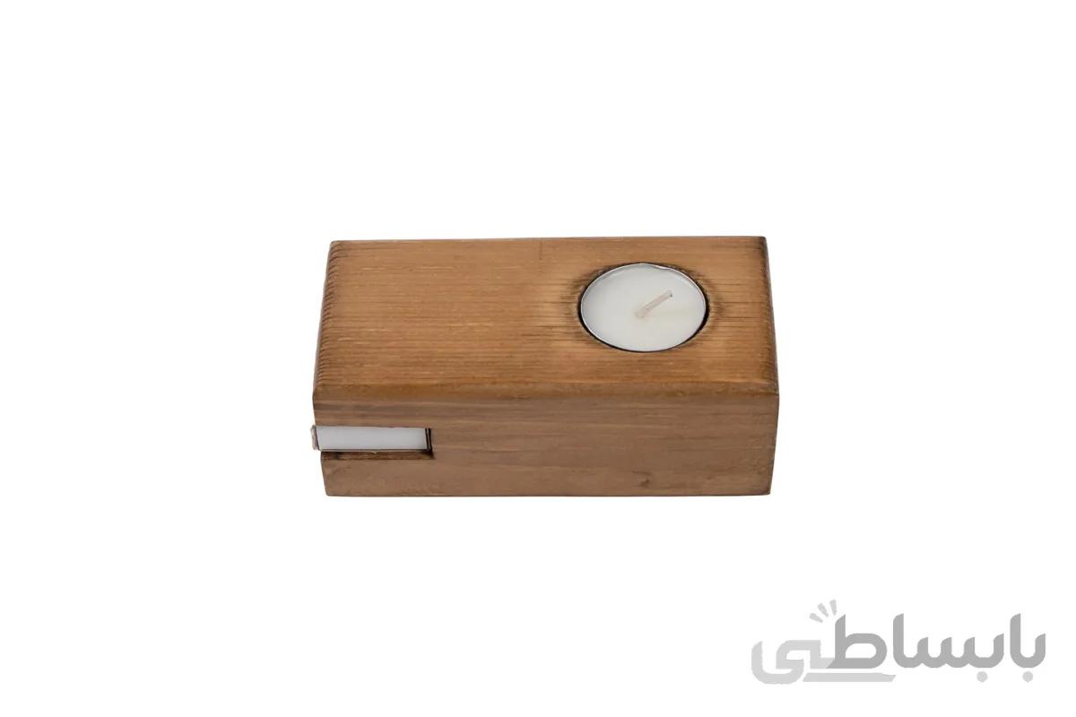جاشمعی چوبی دست ساز کد 4501