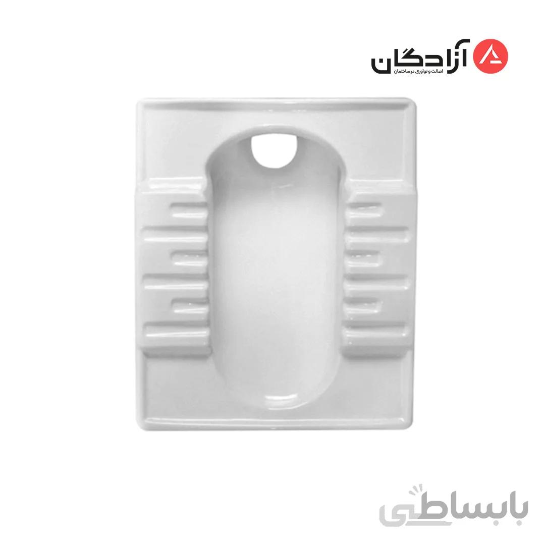 توالت ایرانی مروارید مدل نگین گود طبی بدون سیفون