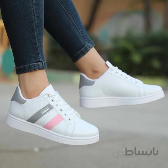 کتونی آوا سفید طوسی