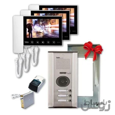 پکیج آیفون تصویری سه واحدی تابا TVD5-70