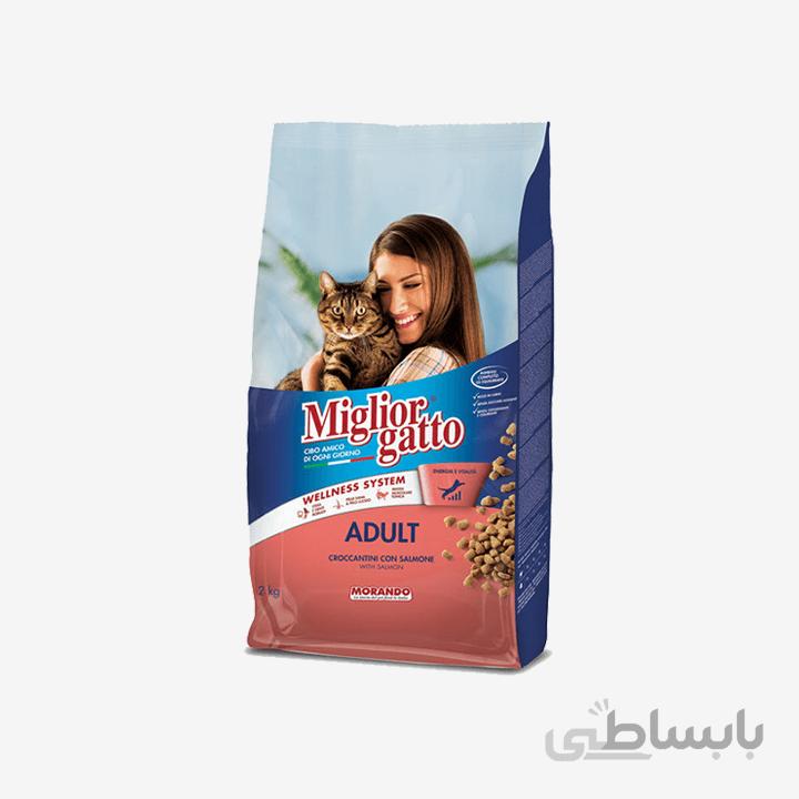 غذای خشک MIGLIOR GATTO با طعم ماهی سالمون