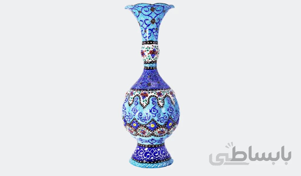 گلدان 20 فانتزی مینای اسلیمی ختایی