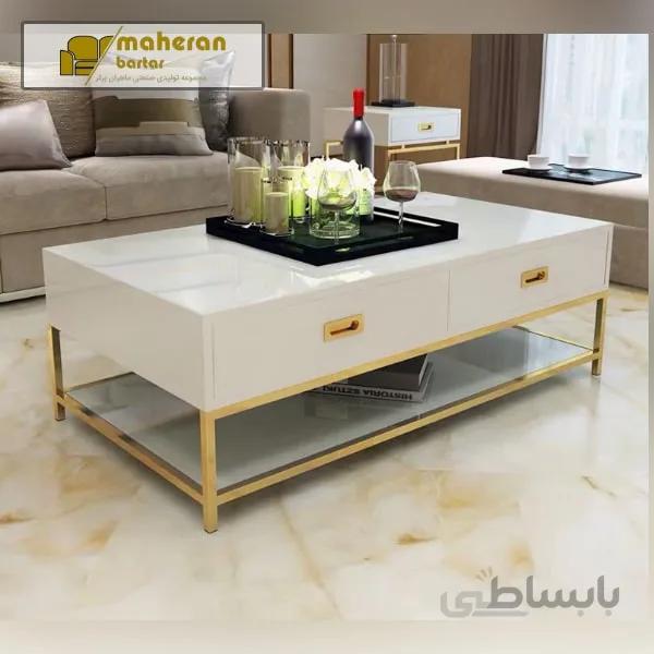 کافی تیبل استیل مدل مهرسا Mehrsa