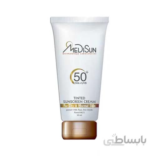 کرم ضد آفتاب مدیسان SPF50 حجم 50 میلی لیتر ا Medisun Sunscreen Cream SPF50 50ml