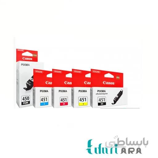 کارتریج اورجینال دستگاهی جوهرافشان کاننCLI_450-451سری کامل
