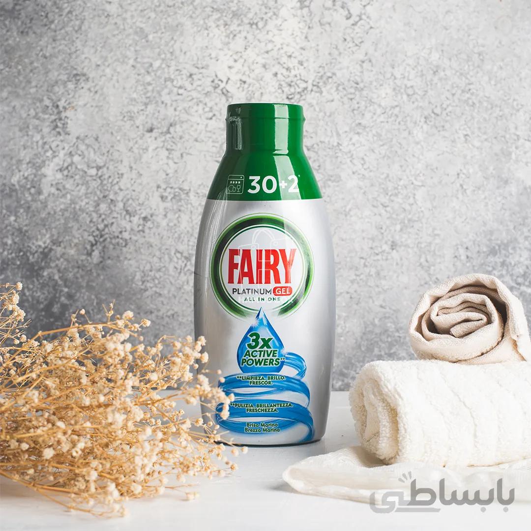 ژل ماشین ظرفشویی فیری پاتینیومی رایحه کلاسیک 650 میلی لیتر