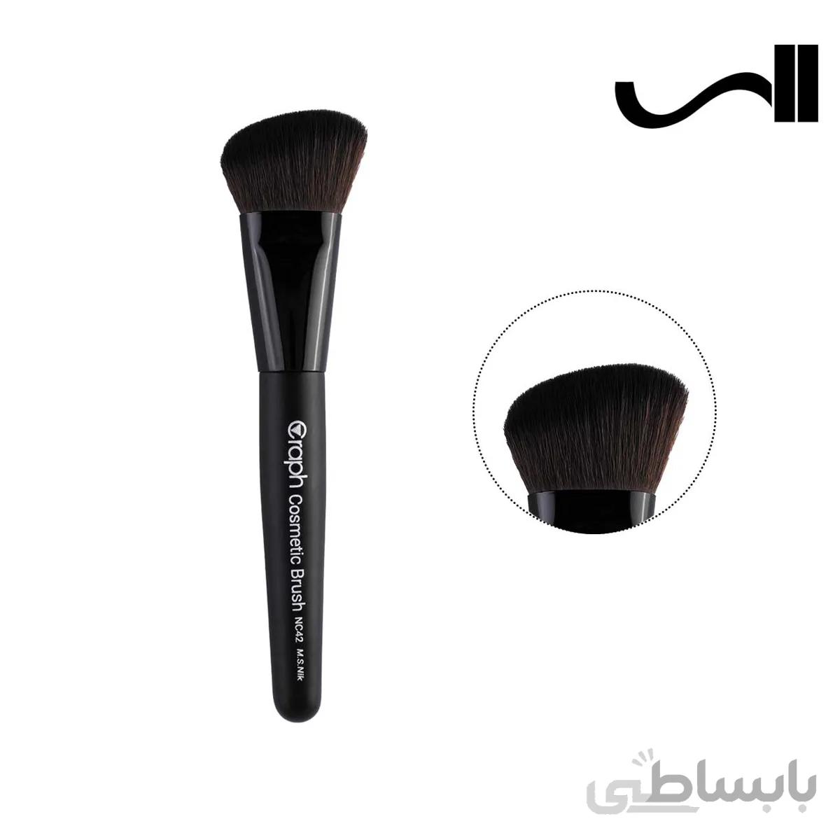 قلم موي توپي سر کج کوچک گراف مدل NC42