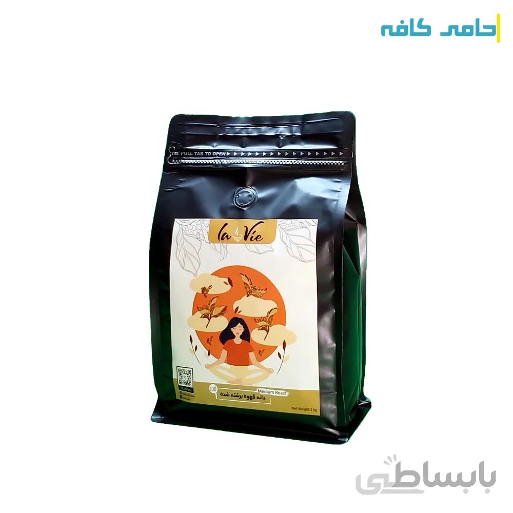 دانه قهوه ۱۰۰ درصد عربیکا لاوی ۱۰۰۰ گرم