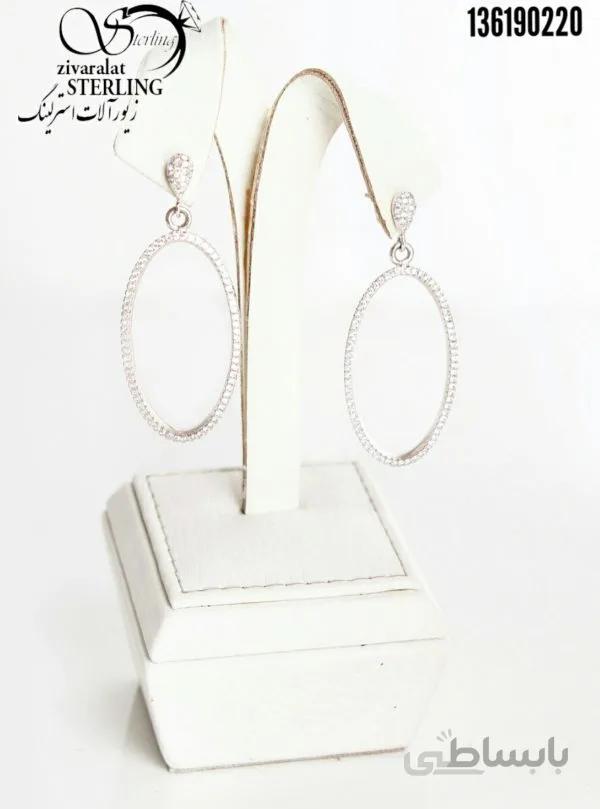 گوشواره نقره طرح استایلیش