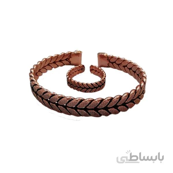 سرویس نیم ست مسی گندم ساده کد JW226.2