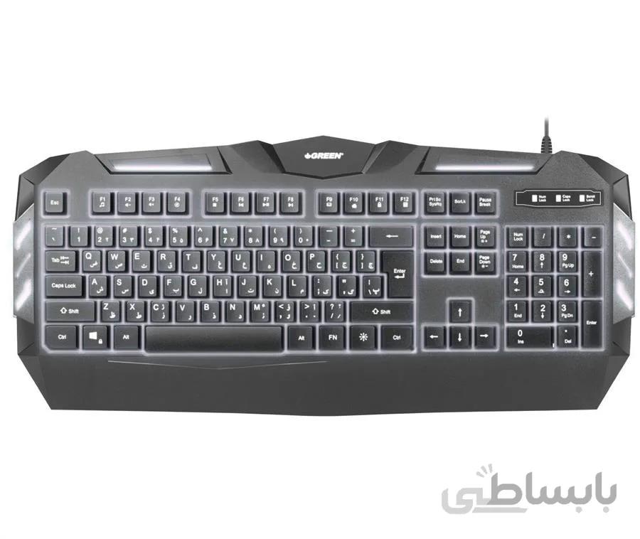 کیبورد مخصوص بازی گرین مدل GK403 ا Green GK403 Gaming Keyboard