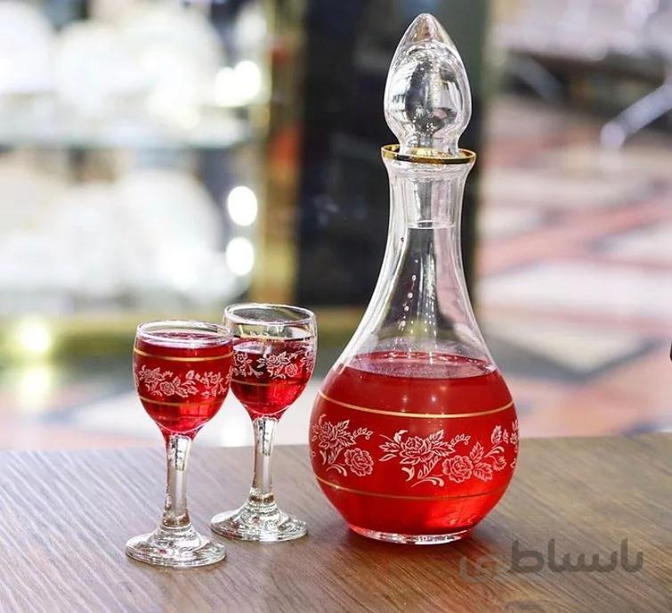 تنگ و پیک طرح دار لب طلایی پاشاباغچه