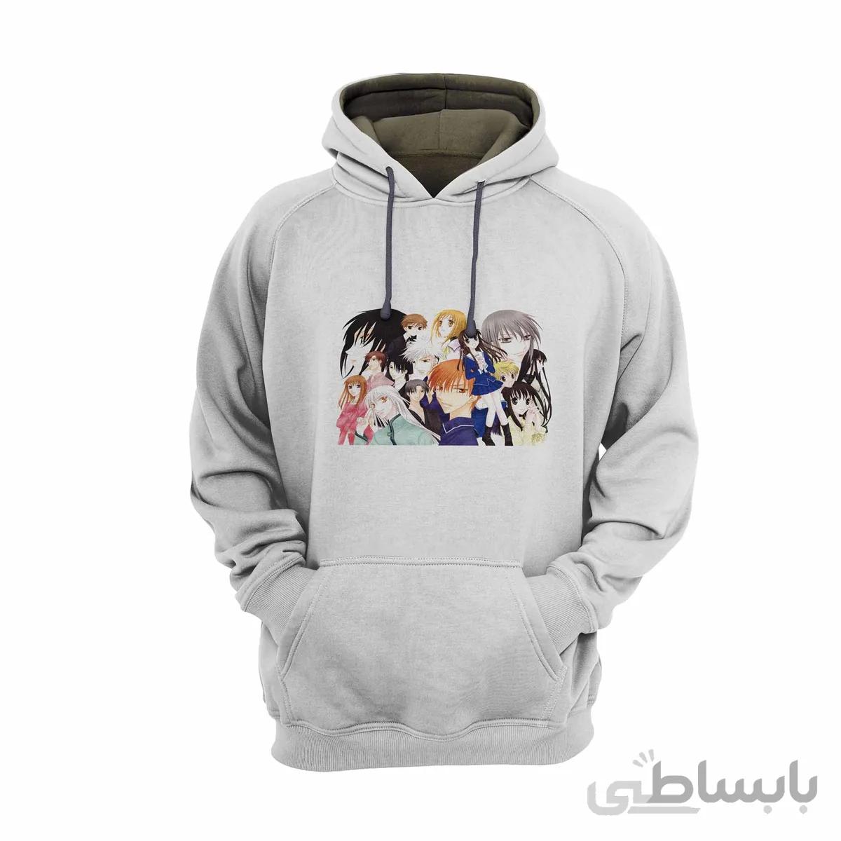 هودی سفید طرح انیمه فروتس بسکت (سبد میوه) Fruits Basket کد KCT10456 کد 285149