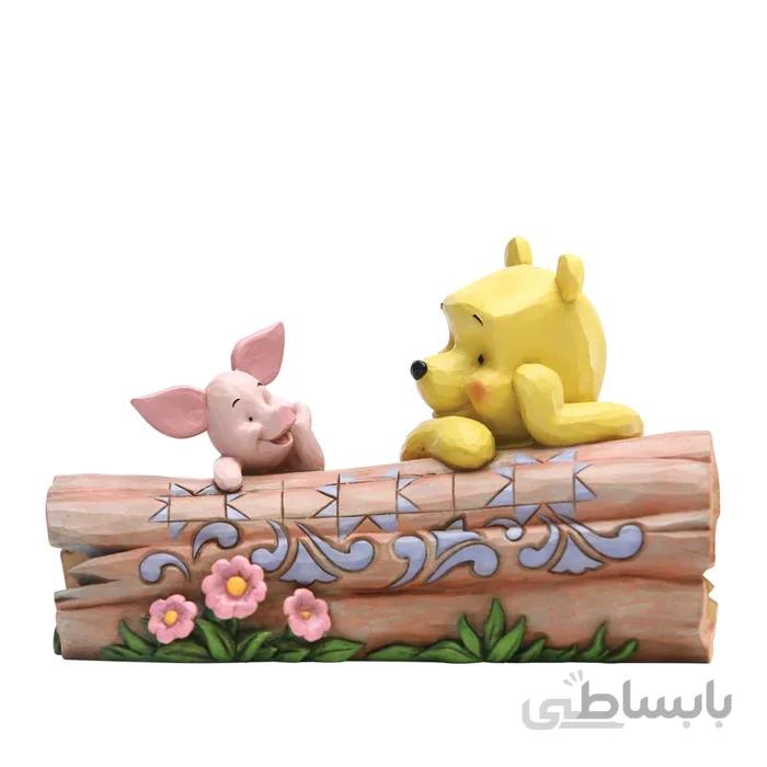 فیگور اورجینال دیزنی Pooh and Piglet by Log