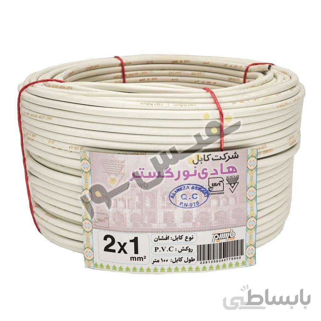 کابل افشان 2 در 1 سفید هادی نور گستر