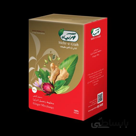 دمنوش مخلوط زنجبیل مهر گیاه (انرژی)