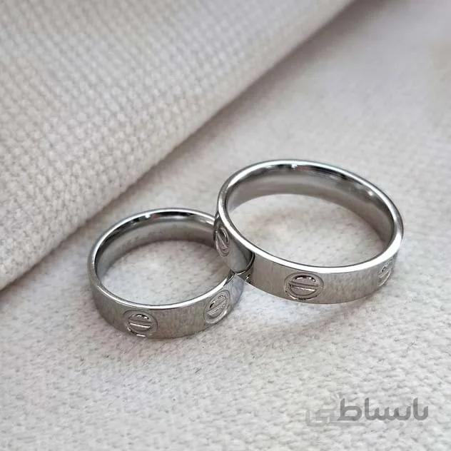 حلقه استیل کارتیر (نقره ای)