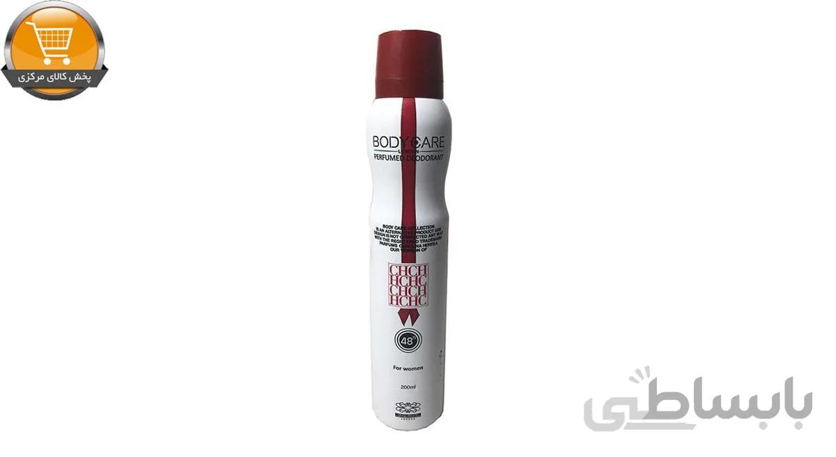 اسپری دئودورانت مردانه بادی کر مدل CH حجم 200 میل ا Body Care CH Body Spray For Men 200ml