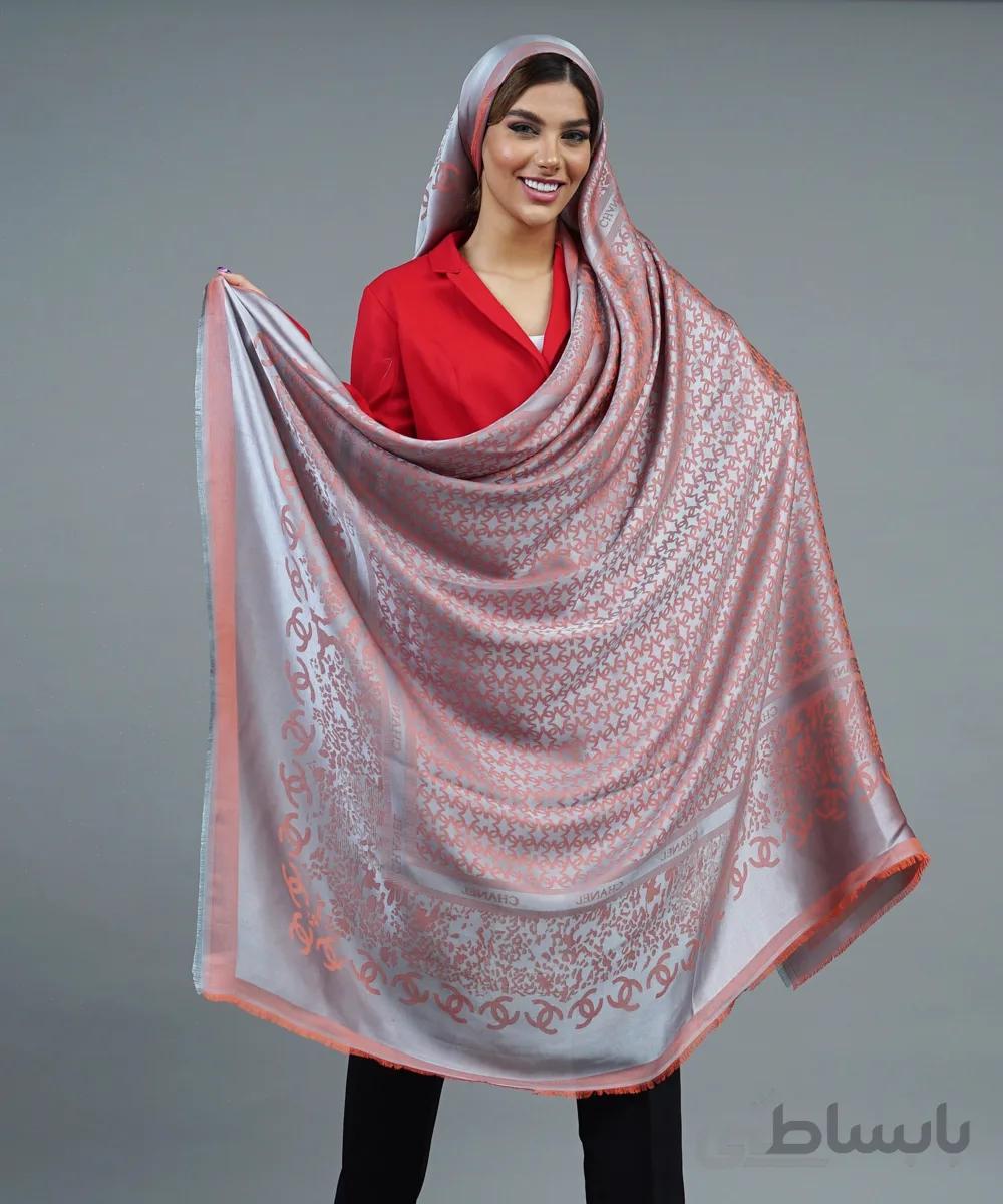روسری نخ ابریشم ریشه پرزی کد BH109