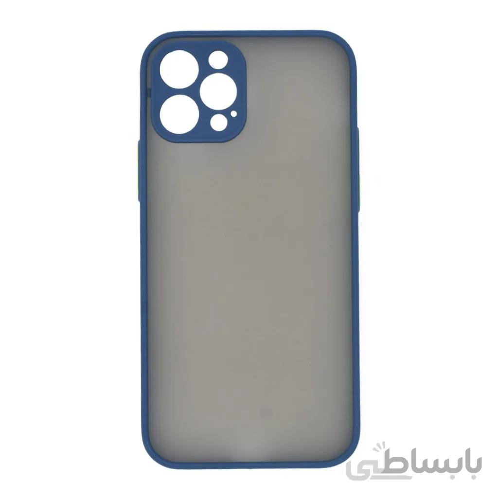 قاب گوشی اپل iPhone 12 Pro پشت مات محافظ لنز دار مدل M LNZ