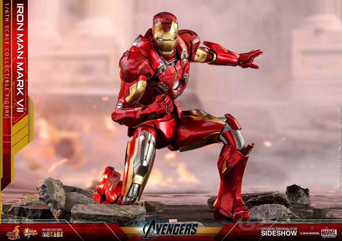 اکشن فیگور آیرون من Iron Man Mark Vii هات تویز بدون براون باکس