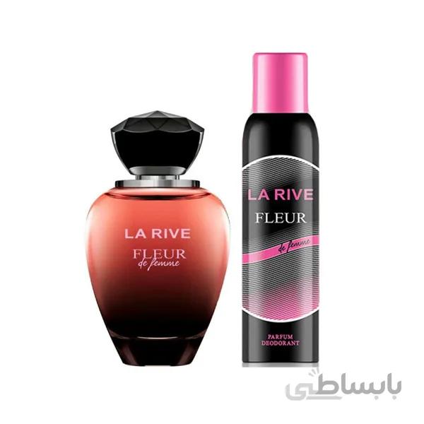 ست ادکلن و اسپری زنانه لاریو مدل FLEUR DE FEMME