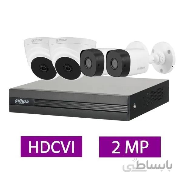 پکیج کامل دوربین مداربسته 4 کانال داهوا - سری اقتصادی