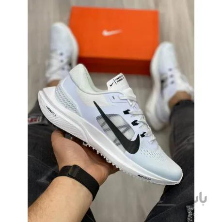 کتانی اورجینال نایک ایر زوم ومرو 15سفید مشکی nike air zoom vomero