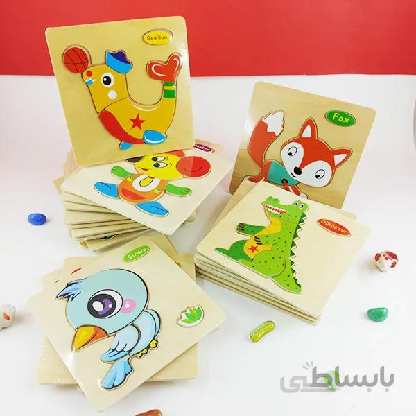 پازل چوبی طرح برجسته کودک