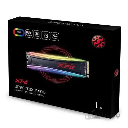 درایو SSD مدل XPG SPECTRIX S40G RGB PCIe ای دیتا 2 ترابایت